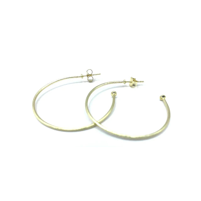 Hoop No.04 Small Simple Gold