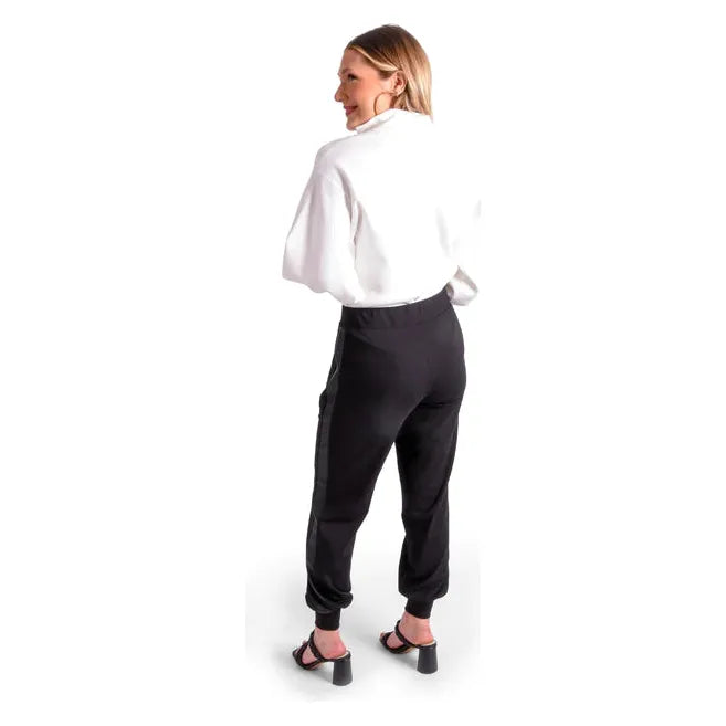 Downtown Jogger in Black Ponte