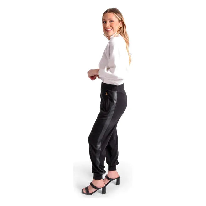 Downtown Jogger in Black Ponte
