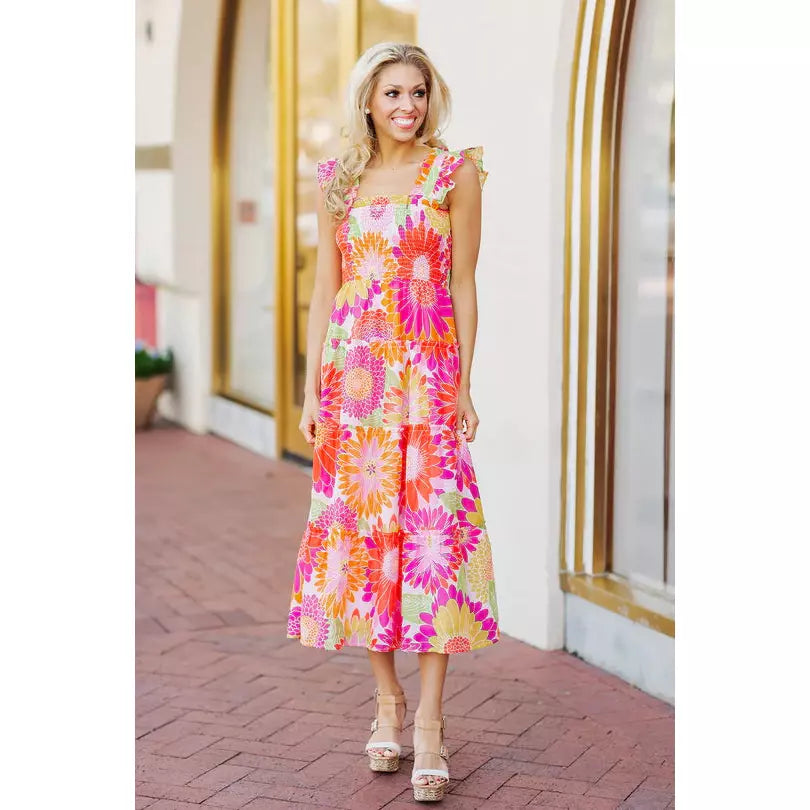 Leilani Ruffle Midi