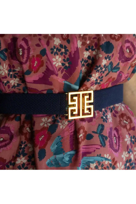 Navy Garland Band accessory from Garland Bags, featuring a navy belt with a sleek, stylish design.