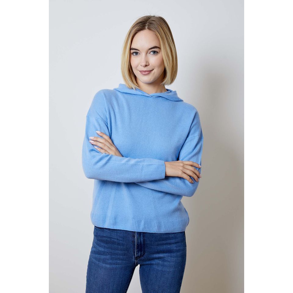 nelldesignhistorypurecashmerecornflowereasyhoodieCZSE0112009