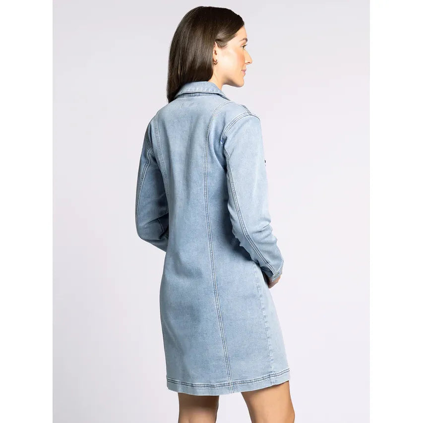 Ora Dress in Bright Denim - Marj & Lizzie