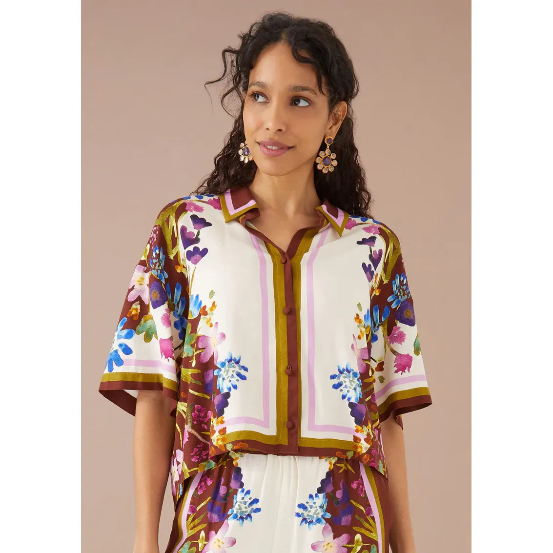 roxyshirtprairiefloralcinnamonivoryalivia3121073-0213