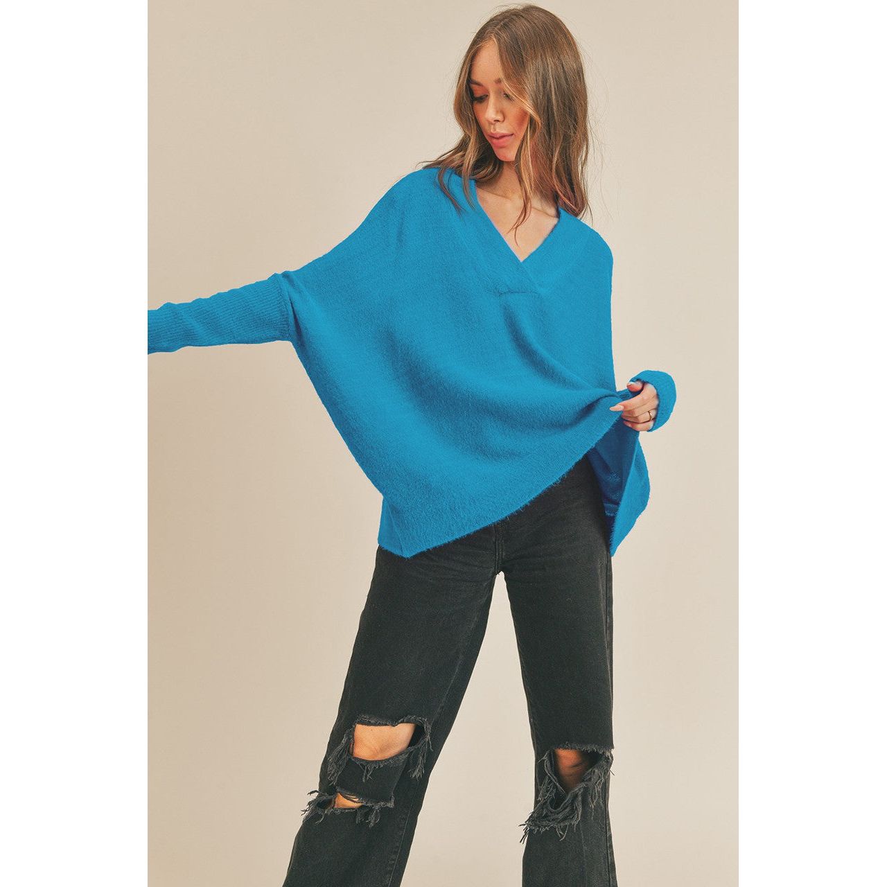 Oversized V-Neck Sweater