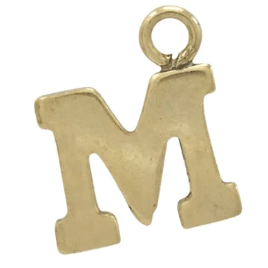 Gold Filled Initial Charm Beaded Bracelets