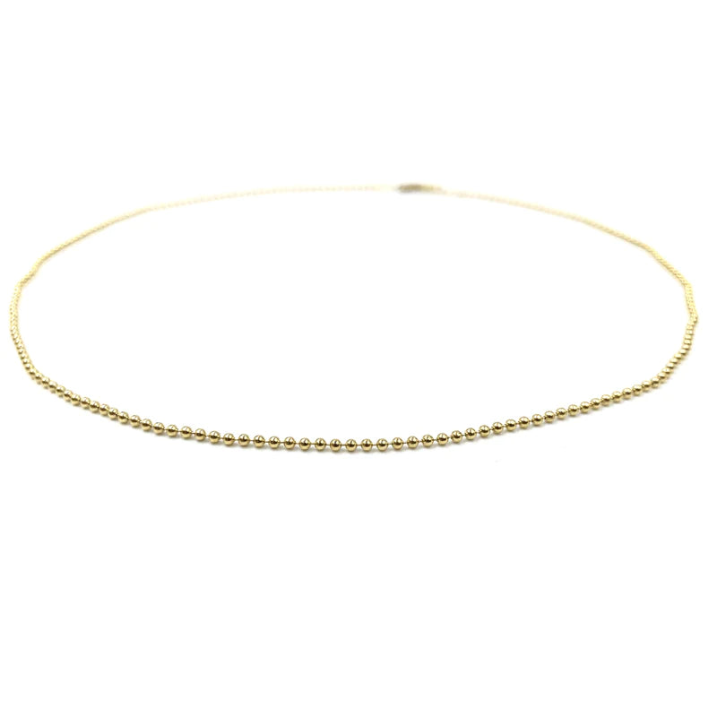 14k Gold Filled Beaded Bliss Necklace - Waterproof!