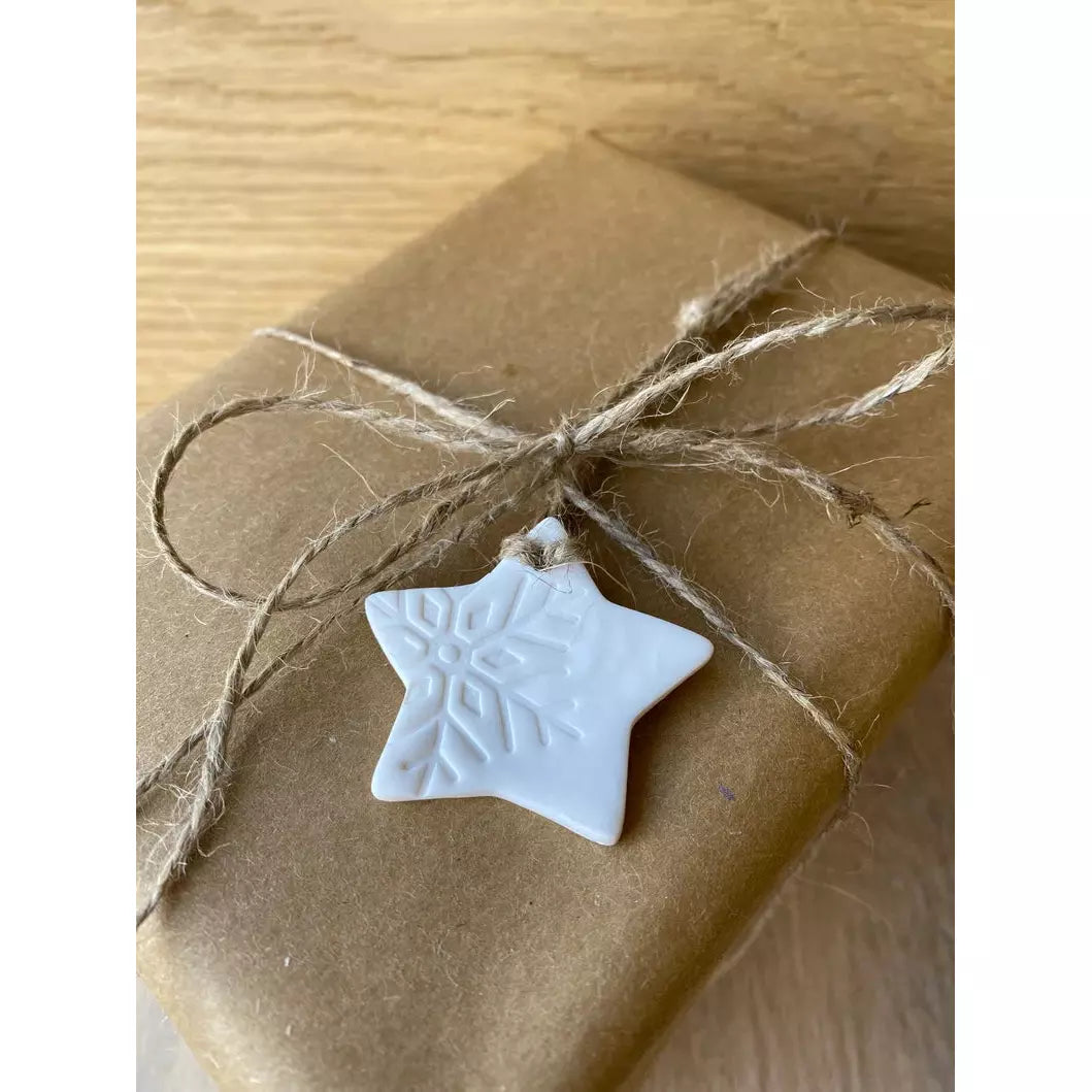 Snowflake Embossed Star