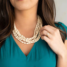 Viv & Lou necklace neutral layered Madelyn