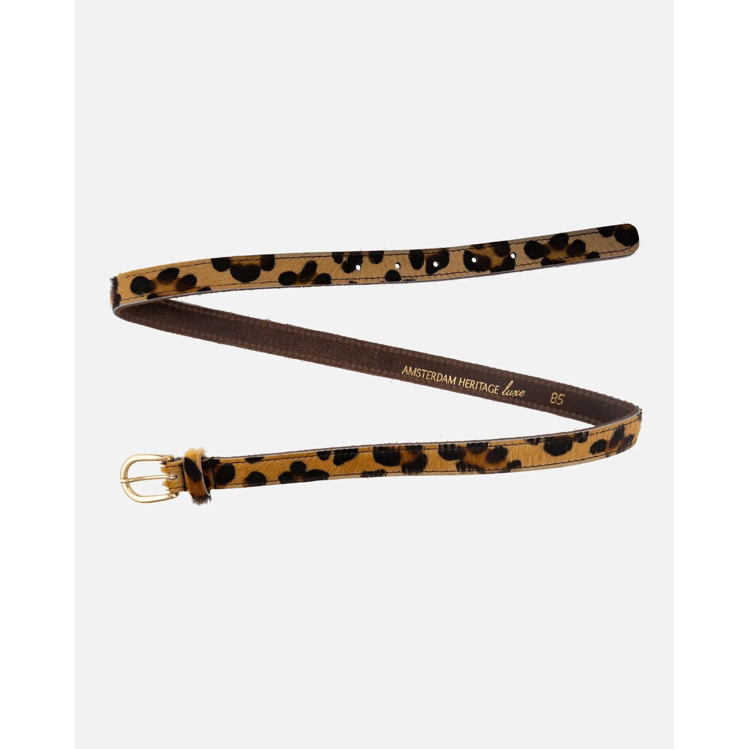 Dania Skinny Belt in Leopard - Marj & Lizzie
