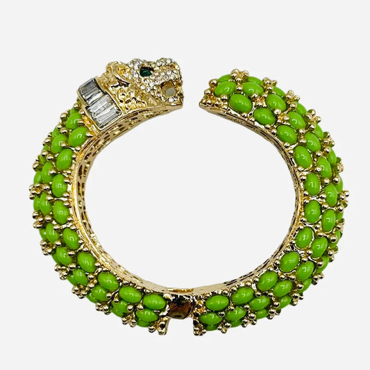 Green Leopard Bracelet