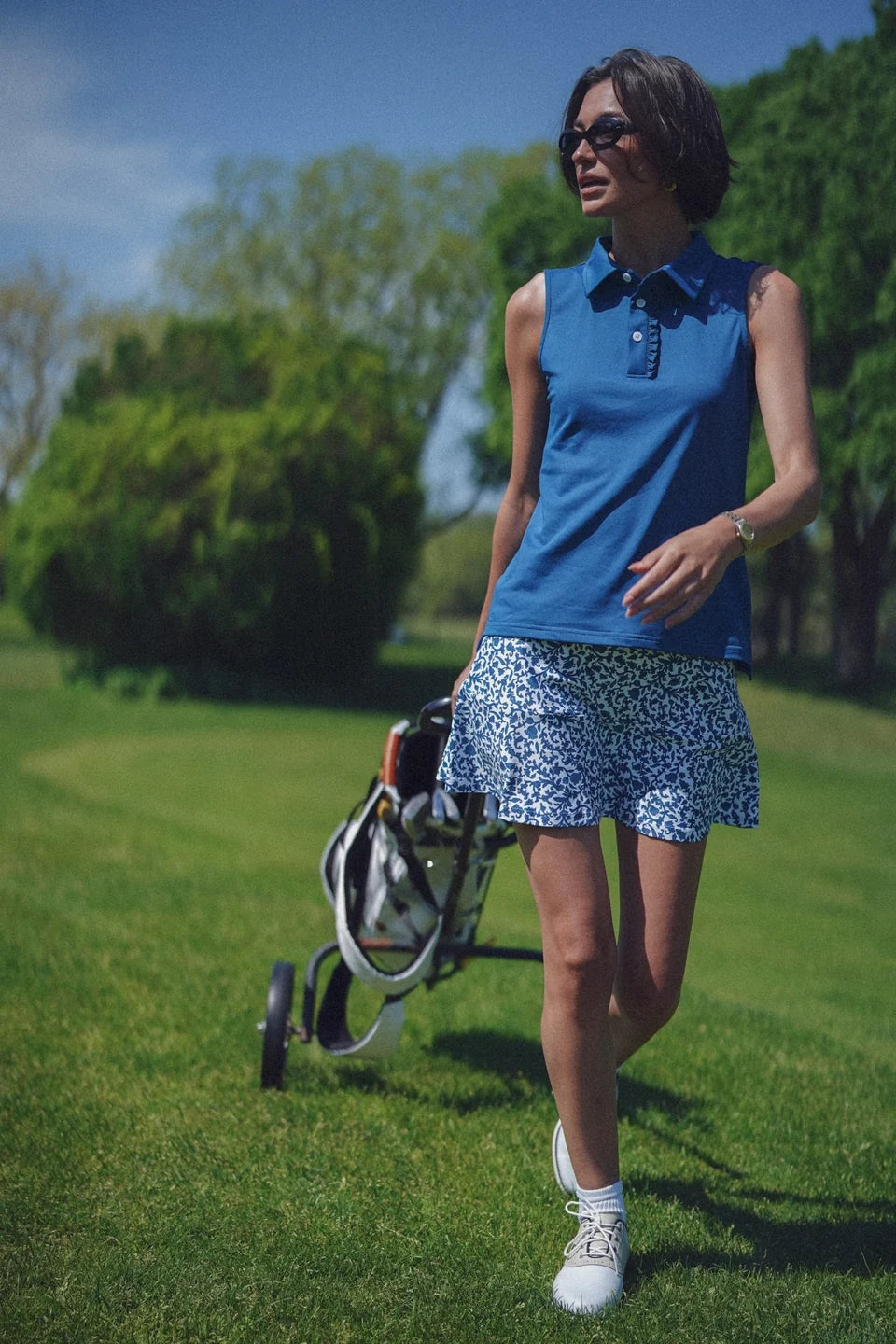 Alice Ruffle Polo by Smith & Quinn styled in a lifestyle setting