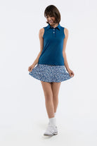 Alice Ruffle Polo by Smith & Quinn, alternate view showing drop tail and side vents