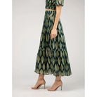 Abby Skirt Deco Emerald - Marj & Lizzie