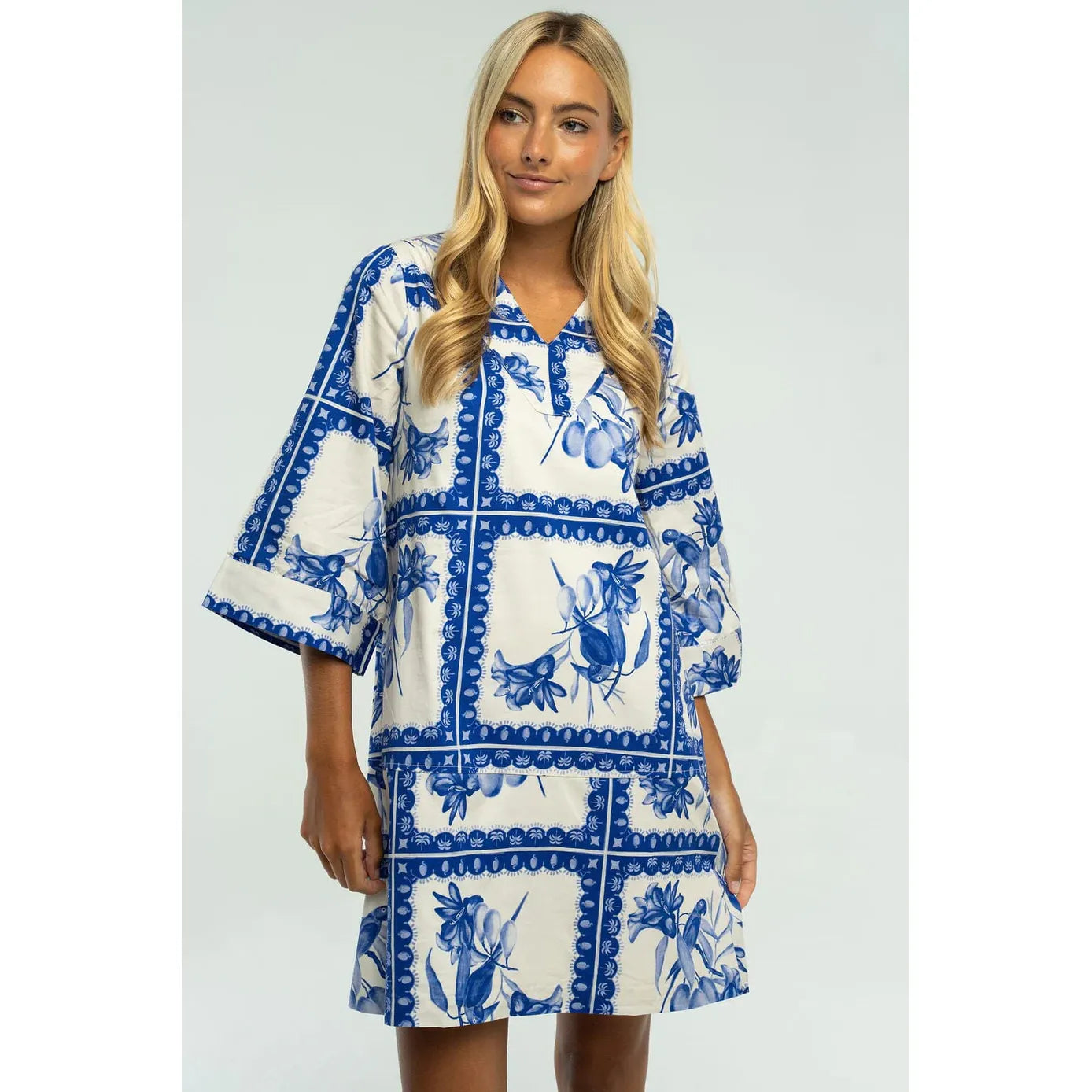 Gia Dress, Briton Court, Blue