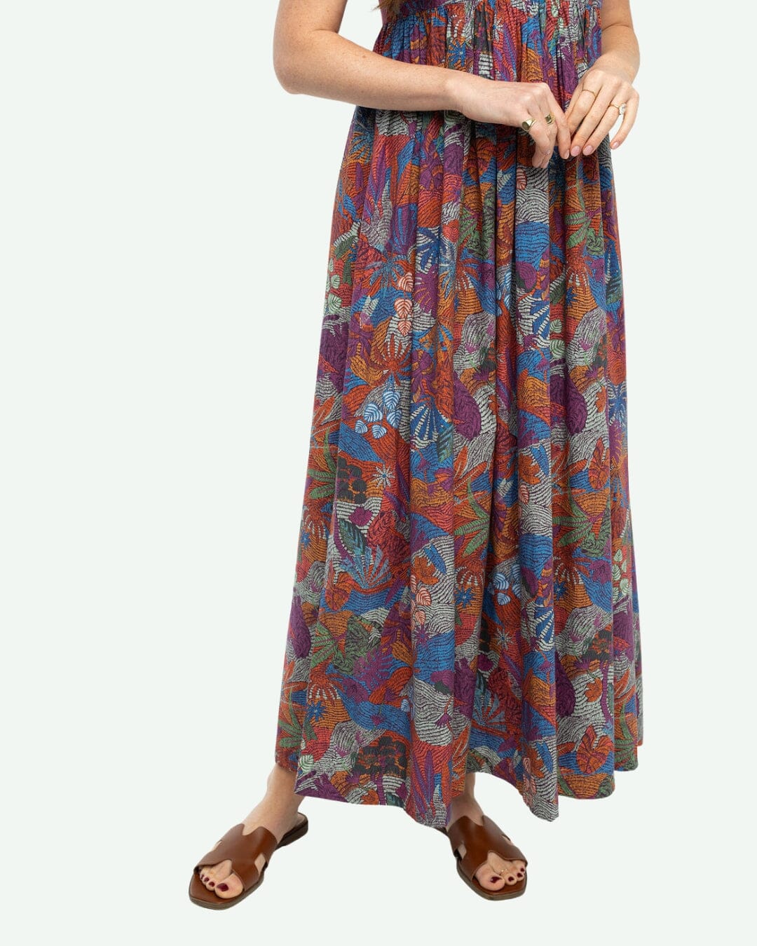 Jenny Maxi Dress in Burgundy Rose - Marj & Lizzie