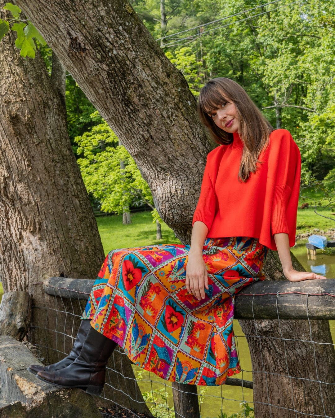 Sophia Sweater in Sugar Coral - Marj & Lizzie