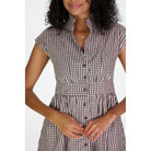 CeceDressBrownGingham6 Duffield lane