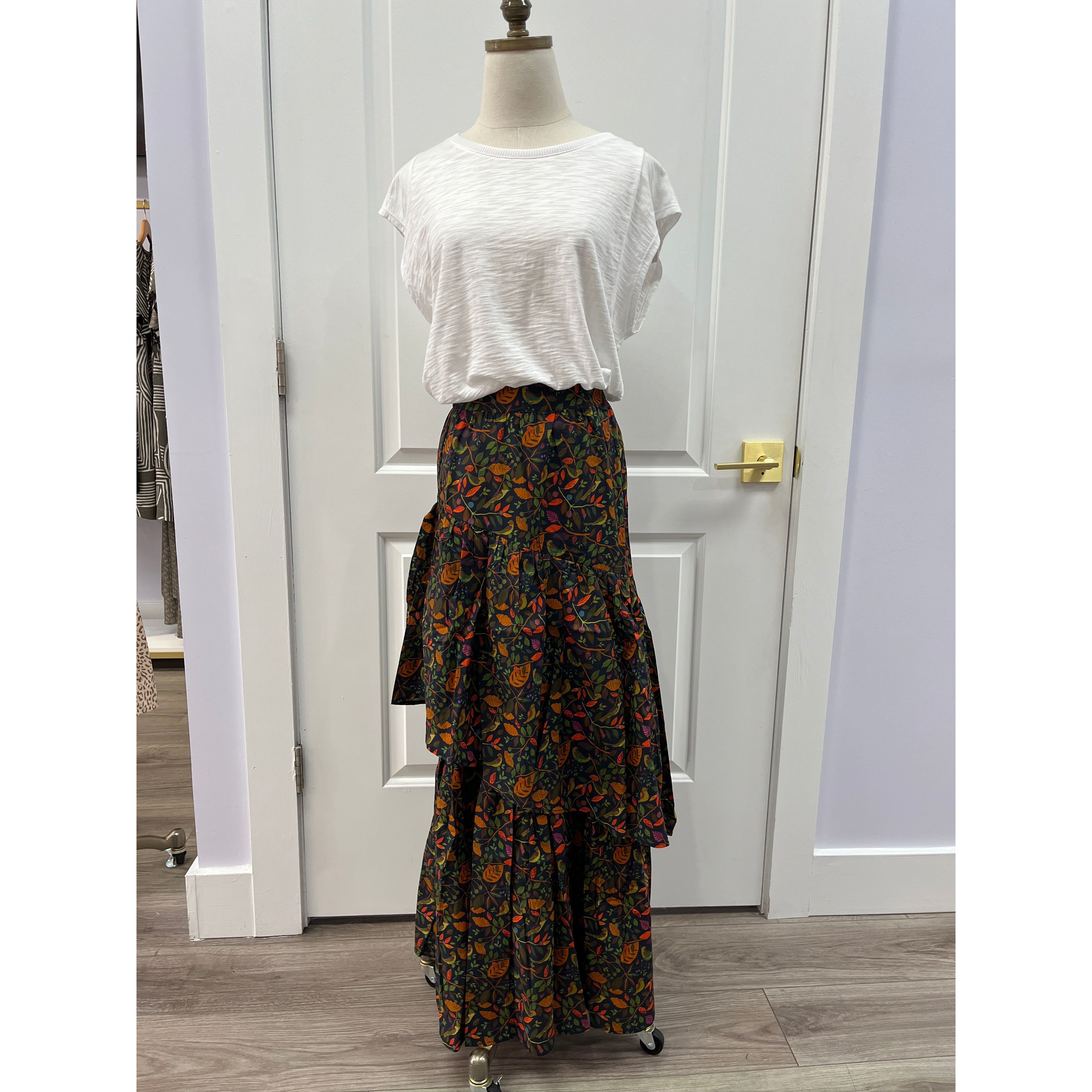 Celeste Maxi Skirt in Winter Garden Sincerely Ours # 23-8008 tiered maxi dress