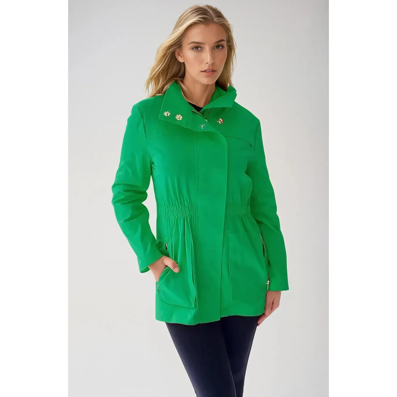 Tess Raincoat Green - Marj & Lizzie