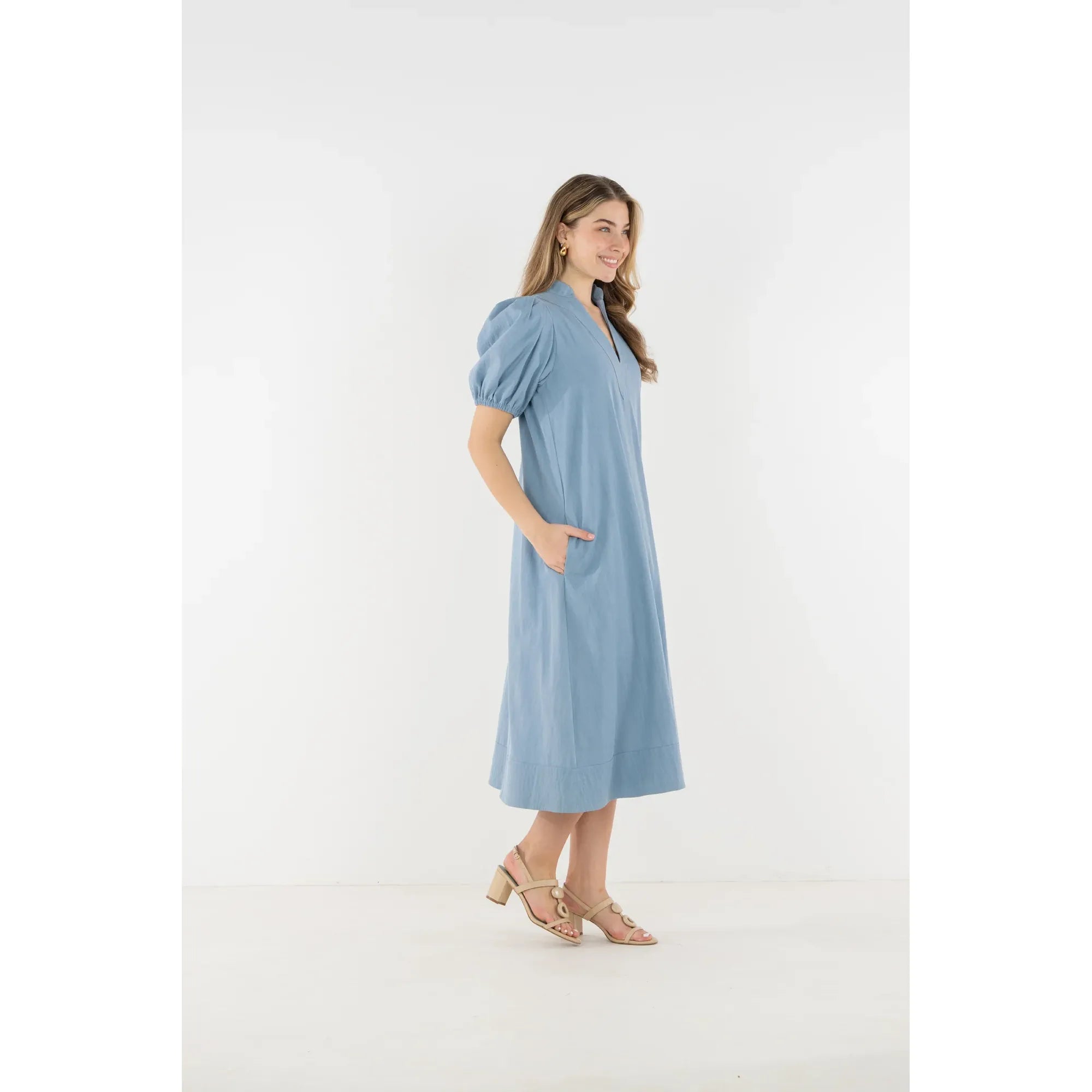 Hampton Dress Denim - Marj & Lizzie