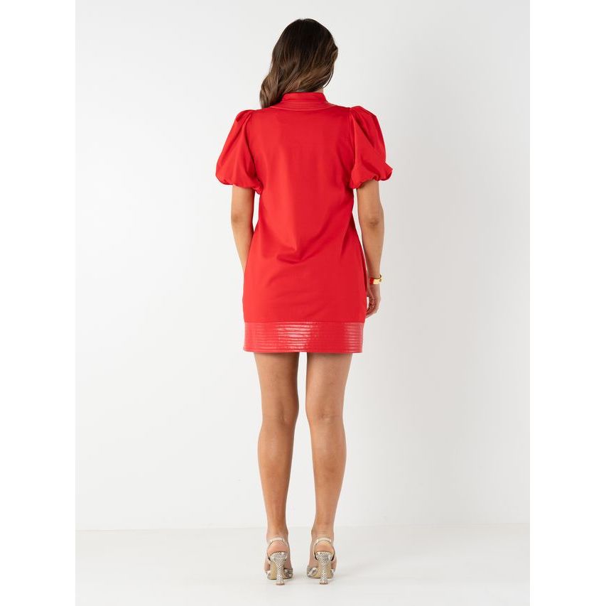 Hampton Mini Dress in High Risk Red - Marj & Lizzie