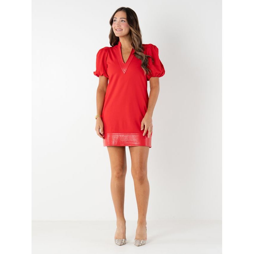 Hampton Mini Dress in High Risk Red - Marj & Lizzie