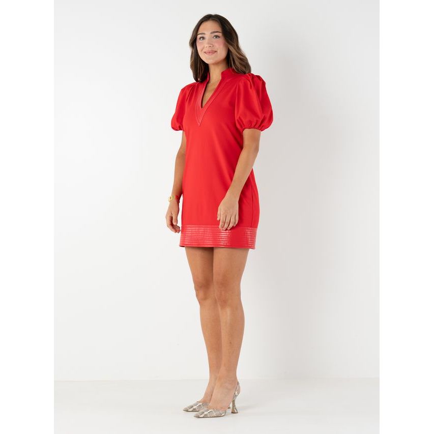 Hampton Mini Dress in High Risk Red - Marj & Lizzie