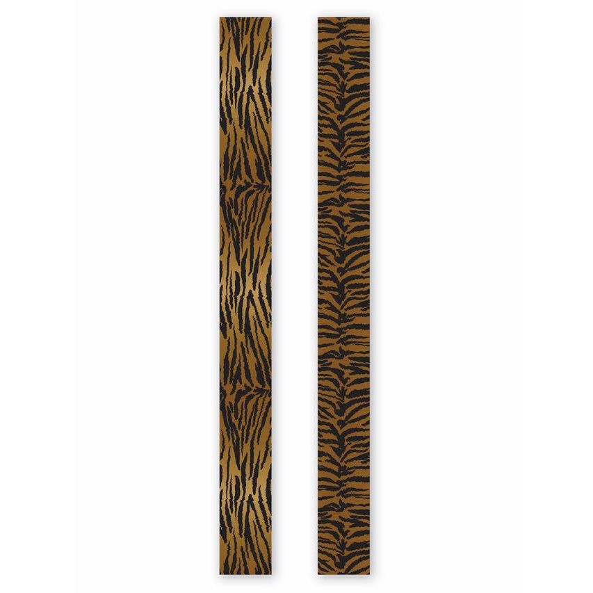 Tiger Jacquard Hand-Stitched Silk Scarfette - Marj & Lizzie
