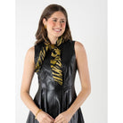 Tiger Jacquard Hand-Stitched Silk Scarfette - Marj & Lizzie