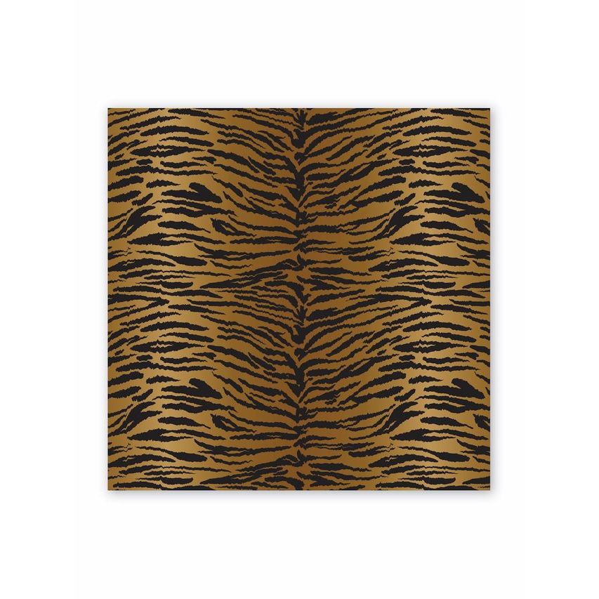 Tiger Jacquard Hand-Stitched Silk Scarfette - Marj & Lizzie
