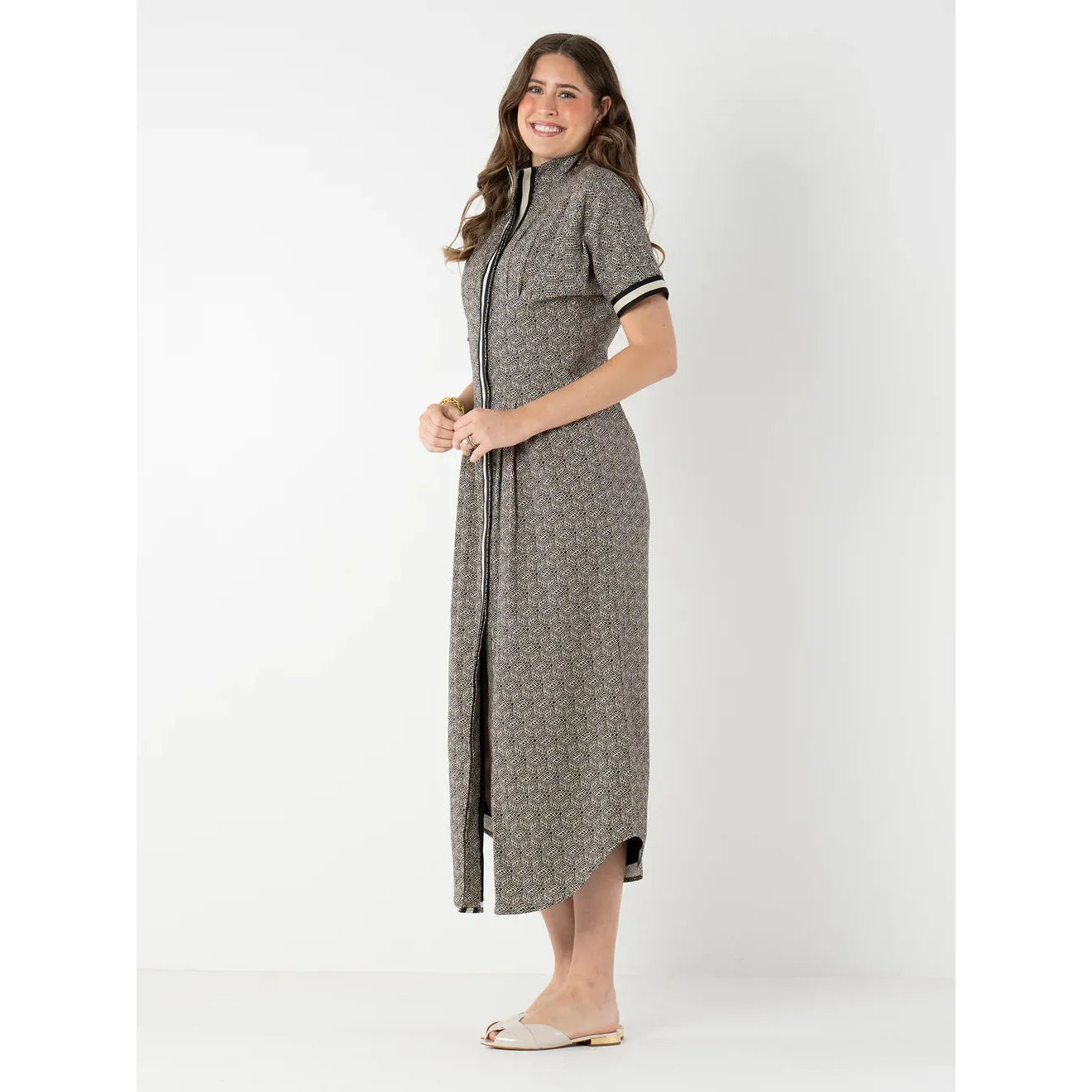 Emily McCarthy Georgia Dress Black Tonal 381