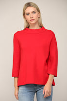 VA-35mockneckpulloversweaterbellsleeve