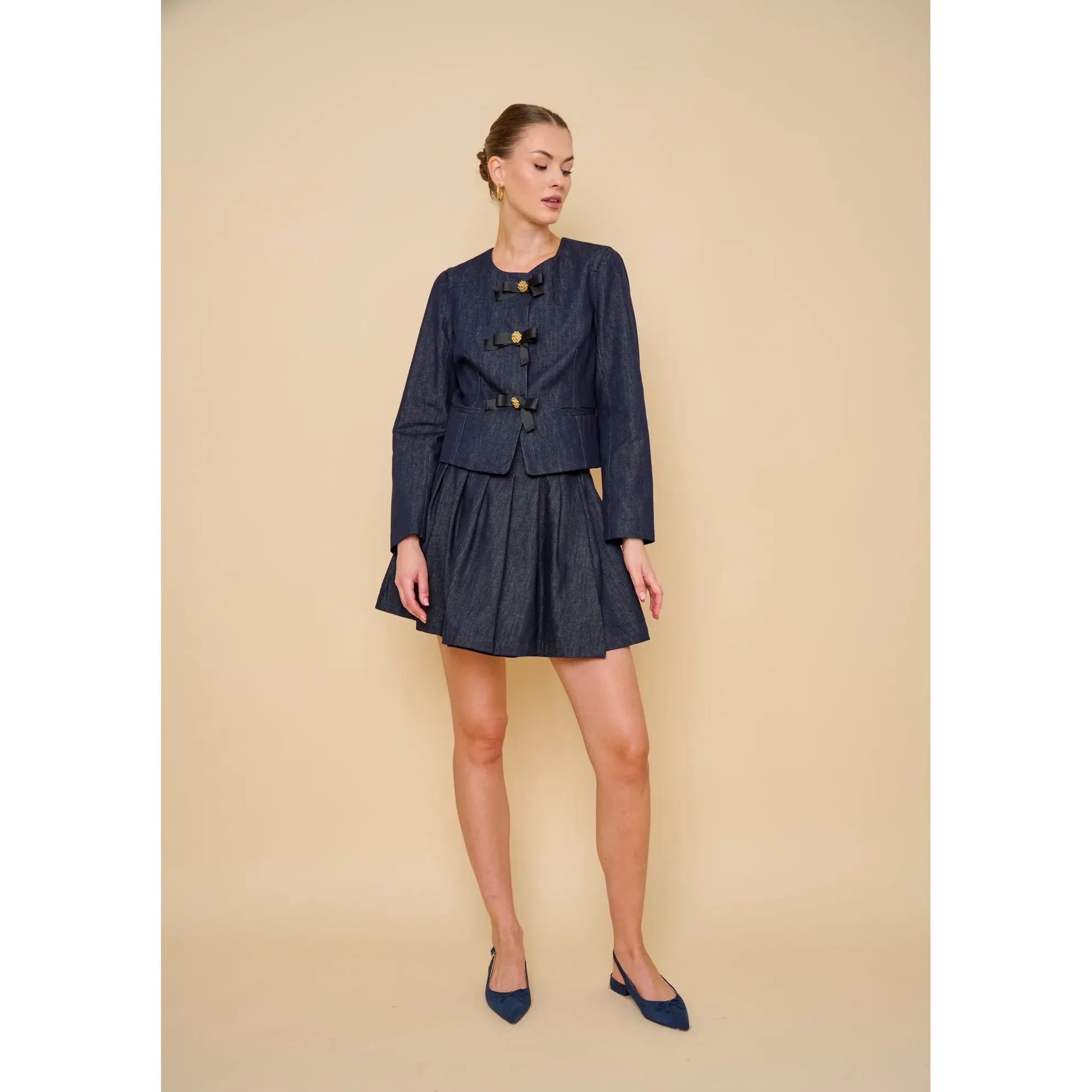 bows gold buttons,Style# FP8118ELe