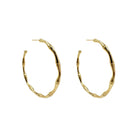 Fornash Jessica Hoop Earring Gold Wavy Hoops Jewelry Accessories