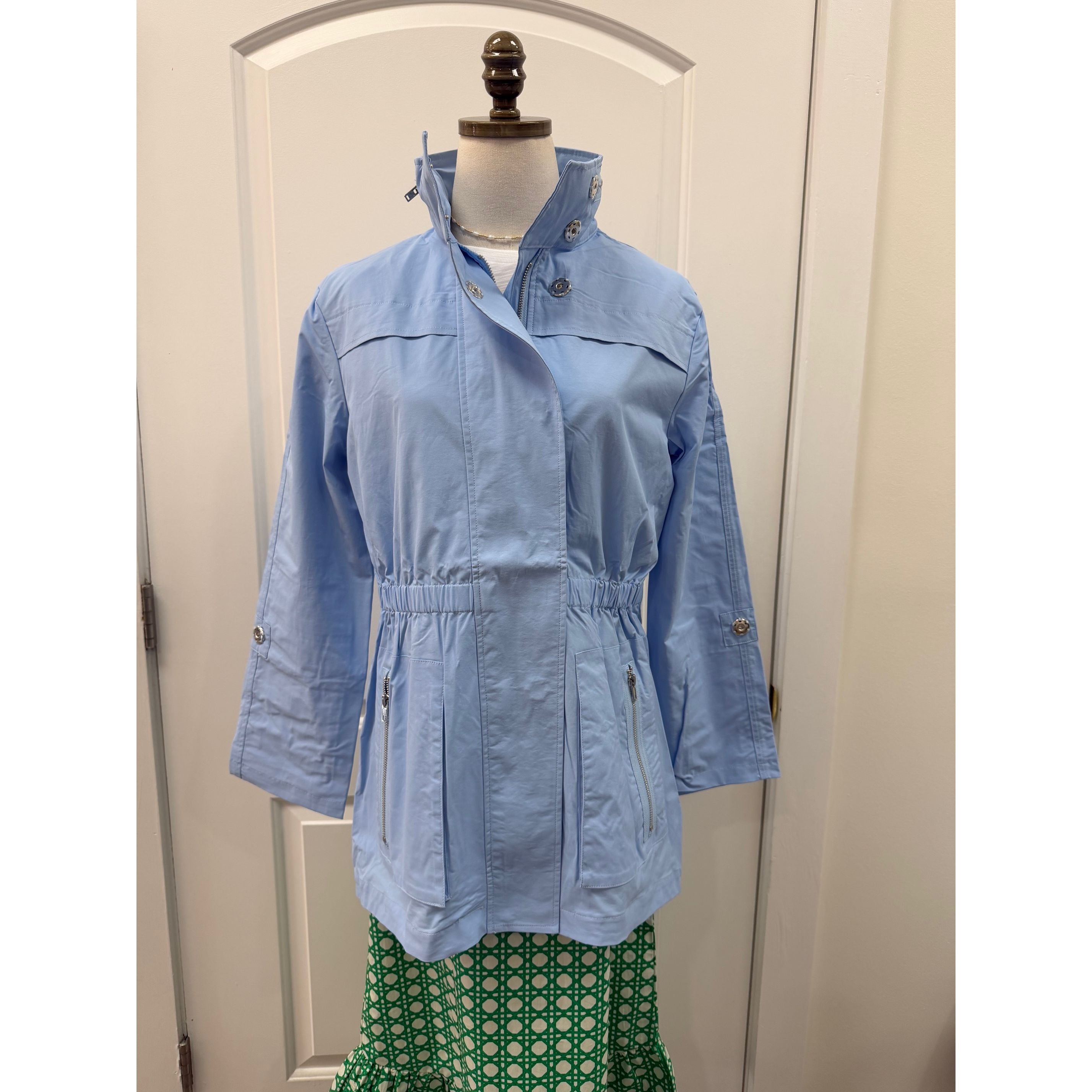 Tess Raincoat Powder Blue - Marj & Lizzie