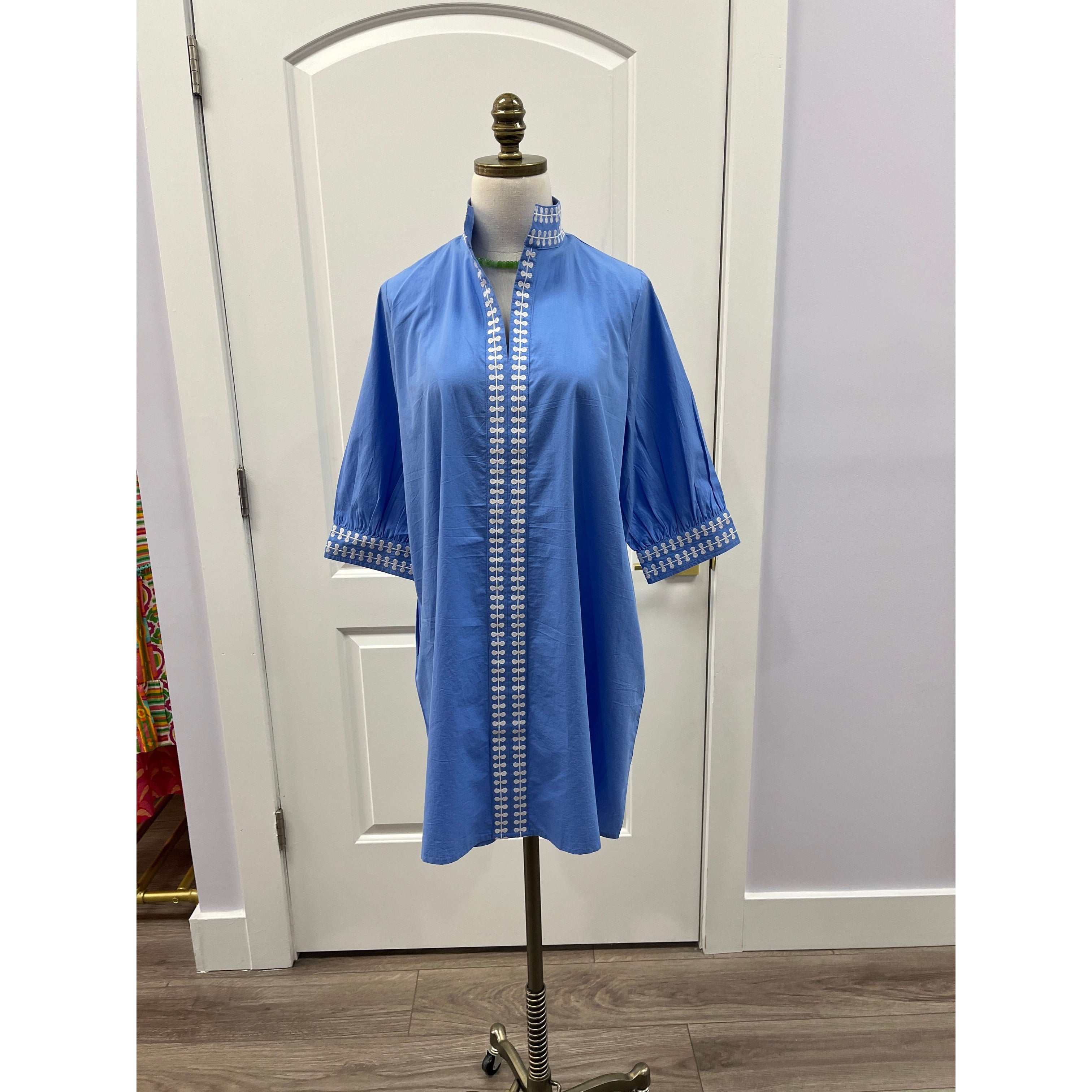 cotton, Campbell, Navy Bleu, short dress, cornflower, new arrival
