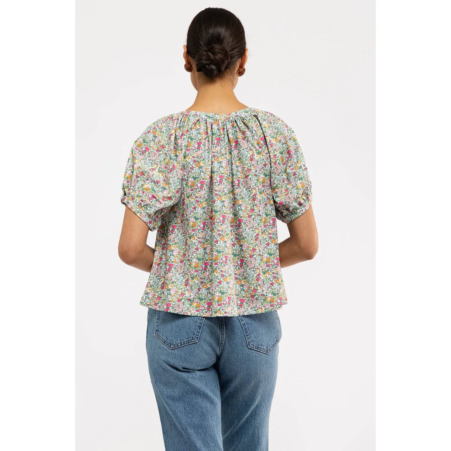 Smith & Quinn Imogen Top, stylish women's blouse with a relaxed fit and soft fabric, displayed on a hanger.