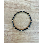 Sm Style bamboo jewelry bangle, natural bamboo design, round shape, smooth finish, showcasing eco-friendly jewelry accessory