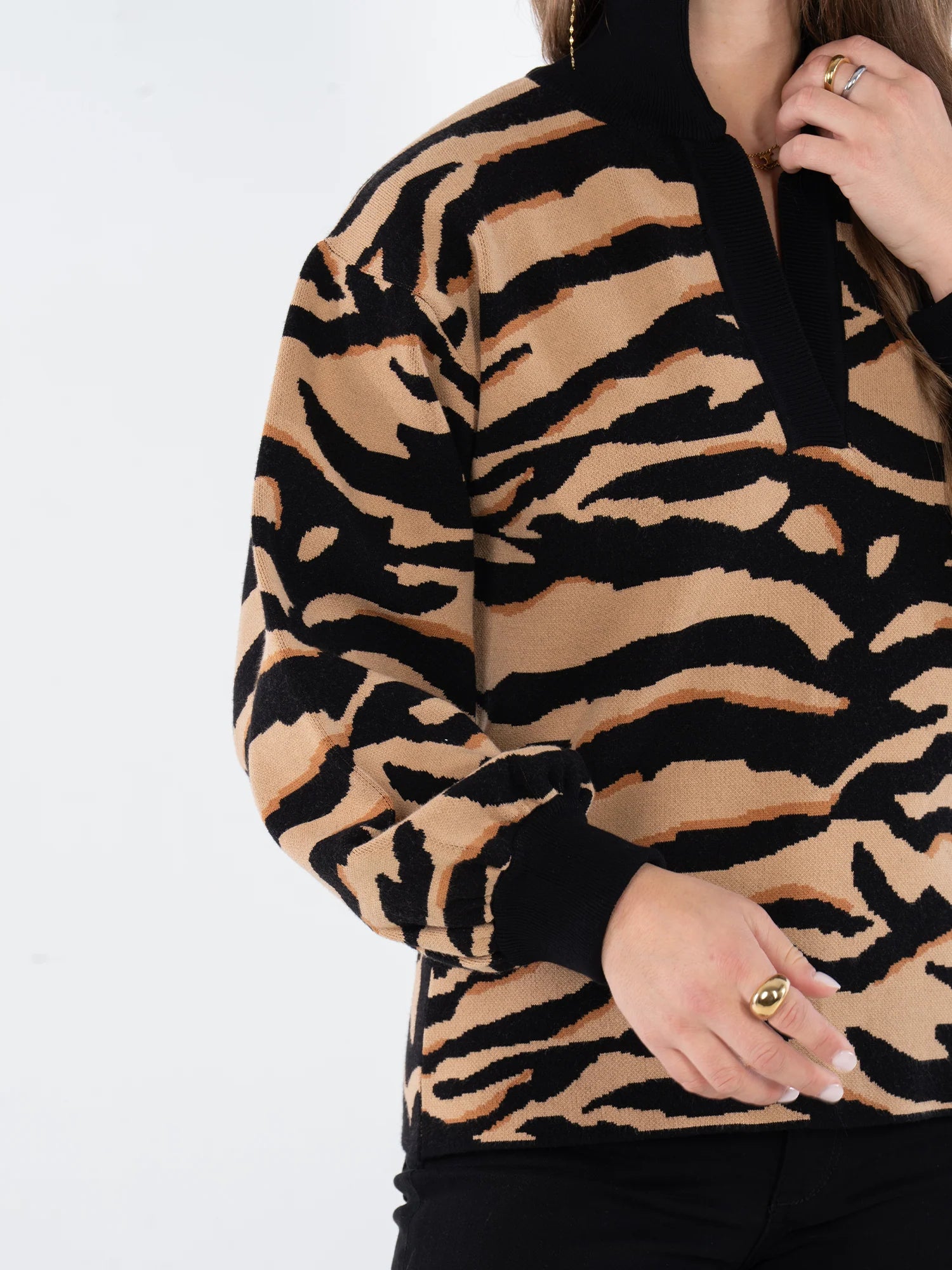 Lolli Sweater- Tiger - Marj & Lizzie