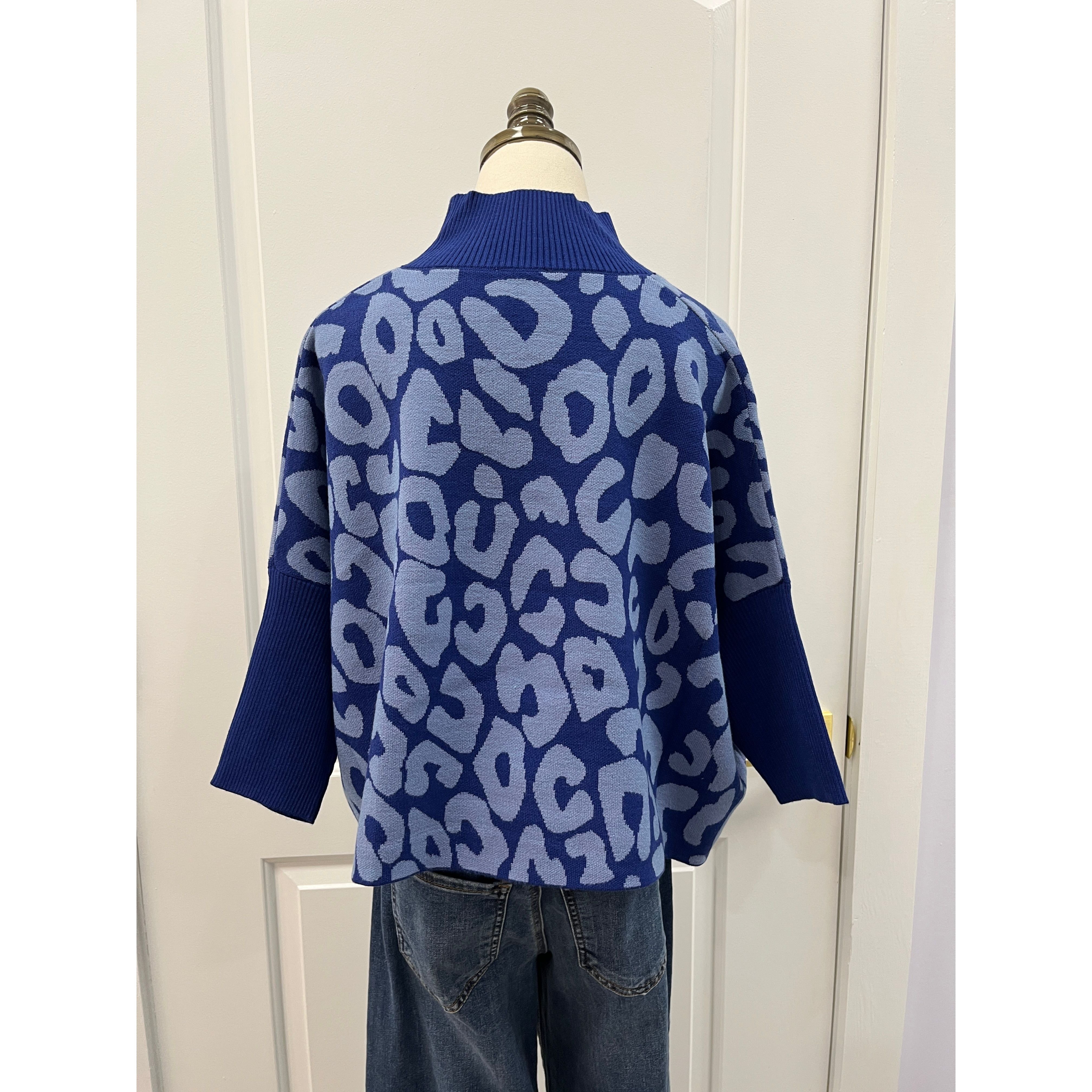 Aja Bozoma Sweater in Sapphire Blue - Marj & Lizzie