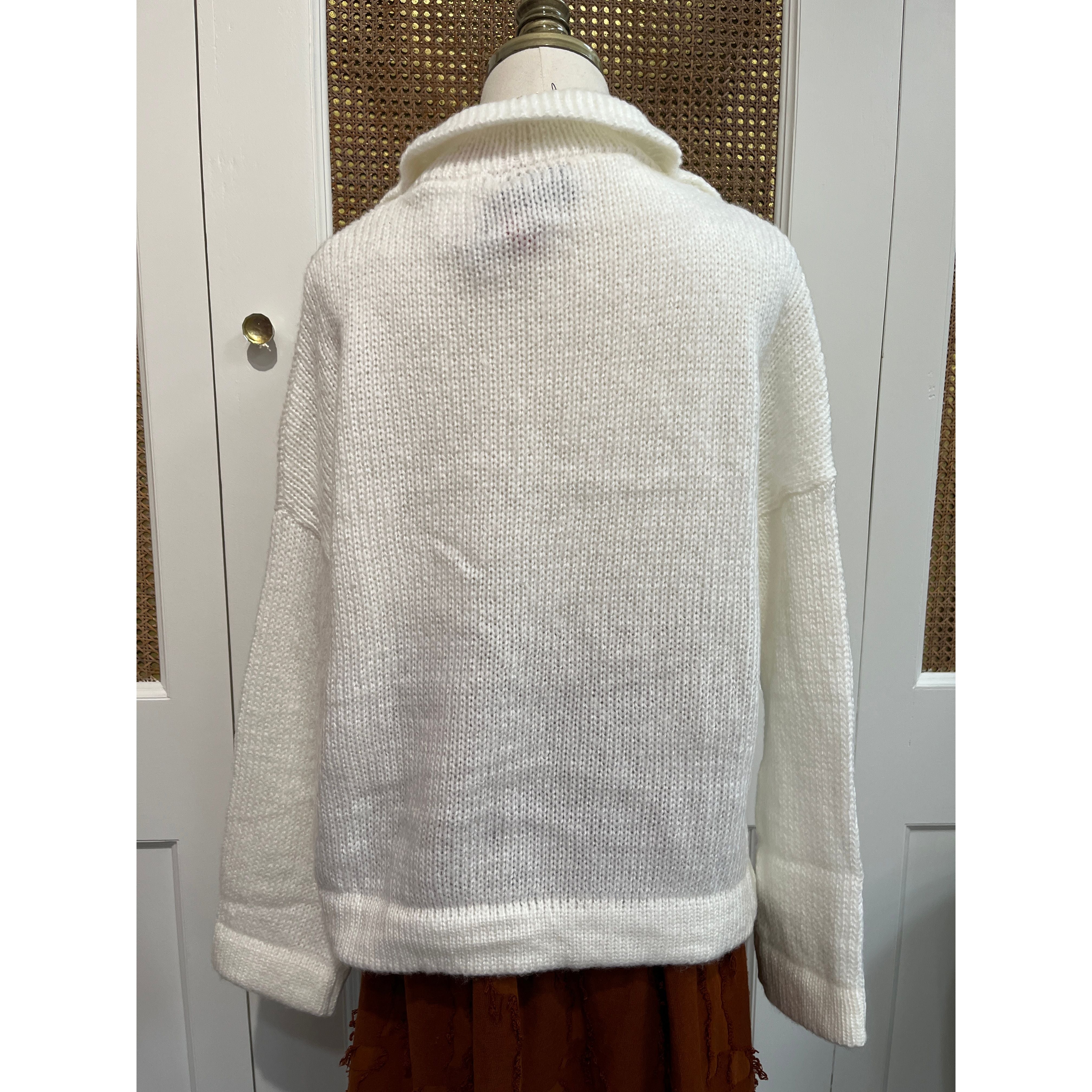 Emory Sweater Pure Snow - Marj & Lizzie