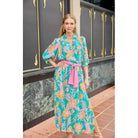 Jadeelasticvneckmaxitigerlilylaruaanndress 72C9938