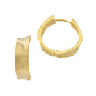 Jane Marie Gold Wavy Hoop Earring Style#JM70644E-5