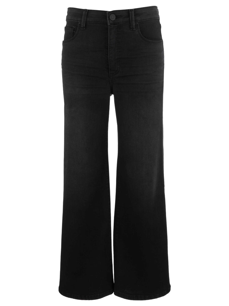 style#KG1709MA4 black  wide leg fab ab