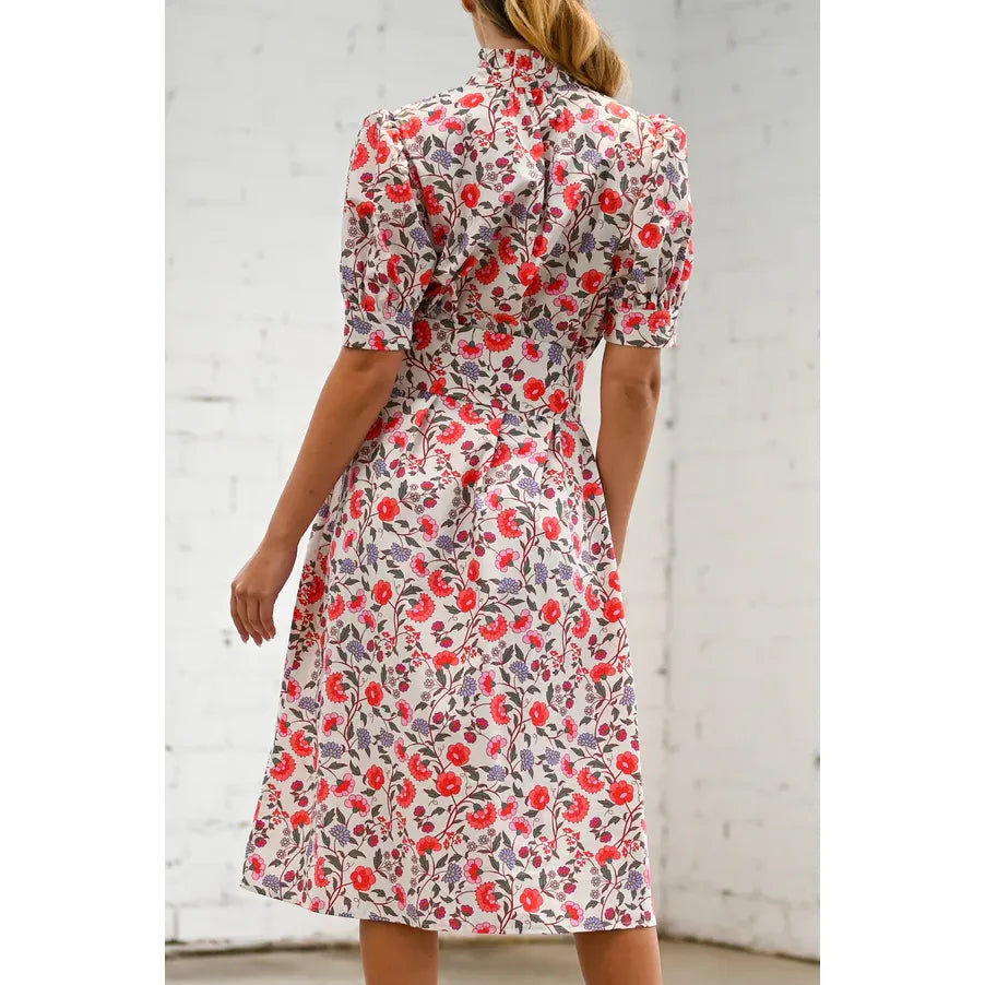 Lucella Dress Red Poppy - Marj & Lizzie