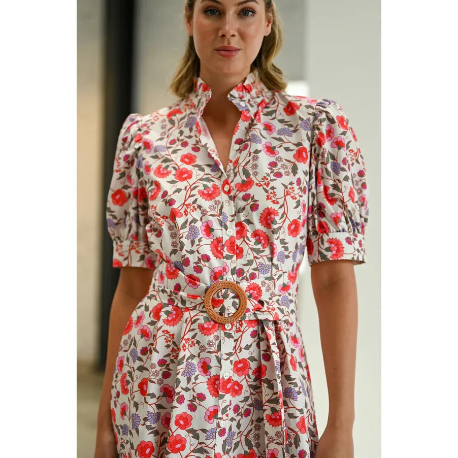 Lucella Dress Red Poppy - Marj & Lizzie