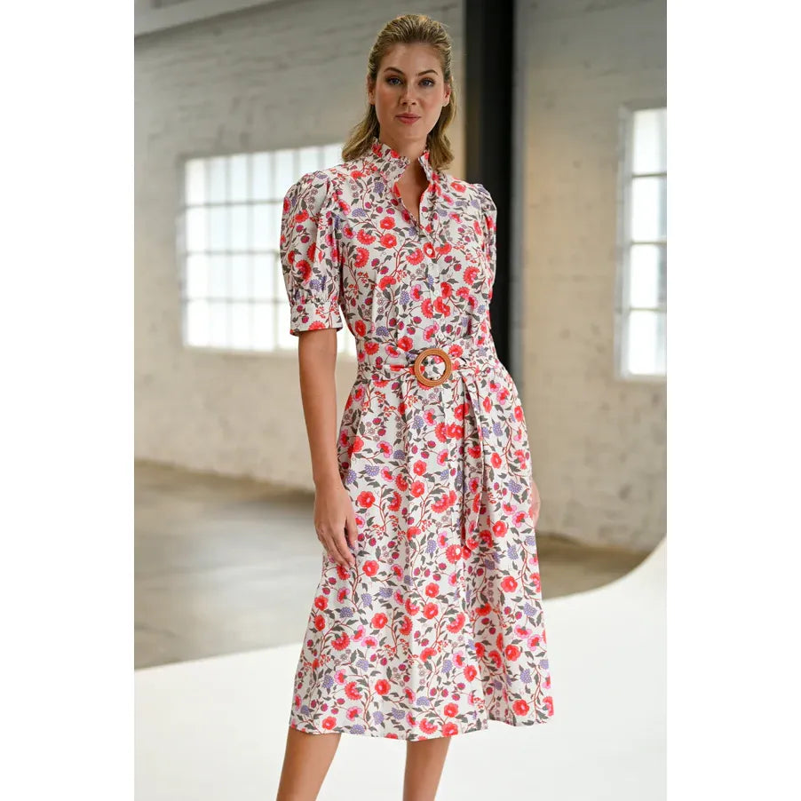 Lucella Dress Red Poppy - Marj & Lizzie