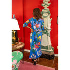 Blue Veranda Babs Dress by House of MBR, stylish women's dress with a flowing fabric and vibrant blue color, perfect for summer wear.