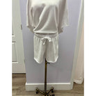  Mono B french terry white malibu short